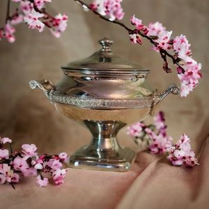 Vintage Manning-Bowman and Company MB Means Best Sugar Bowl with Lid